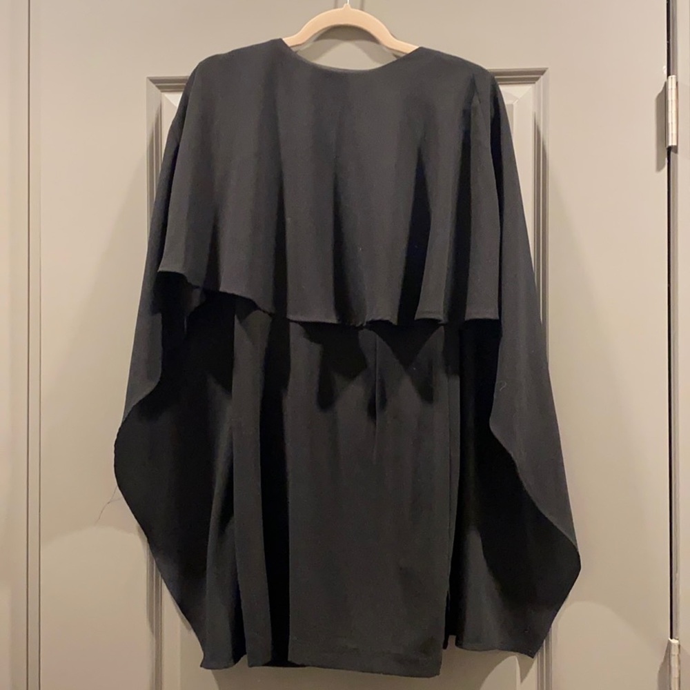 Black backless cocktail dress